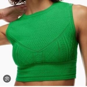 Babaton Pointelle Tank - Green